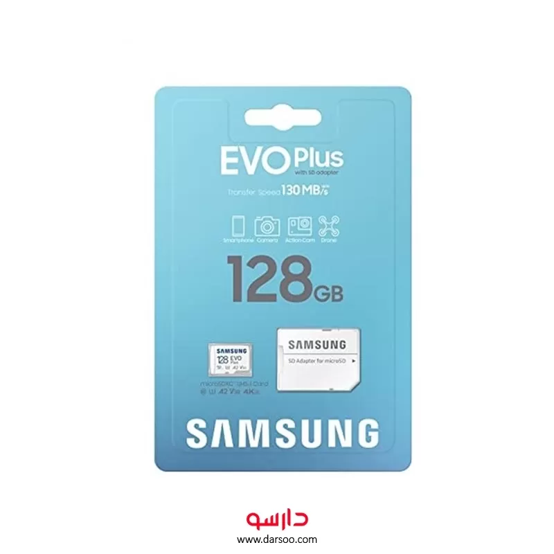 خرید کارت حافظه MicroSDXC سامسونگ (2020) Evo Plus کلاس 10 استاندارد UHS-I U3 ظرفیت 128 گیگابایت - 