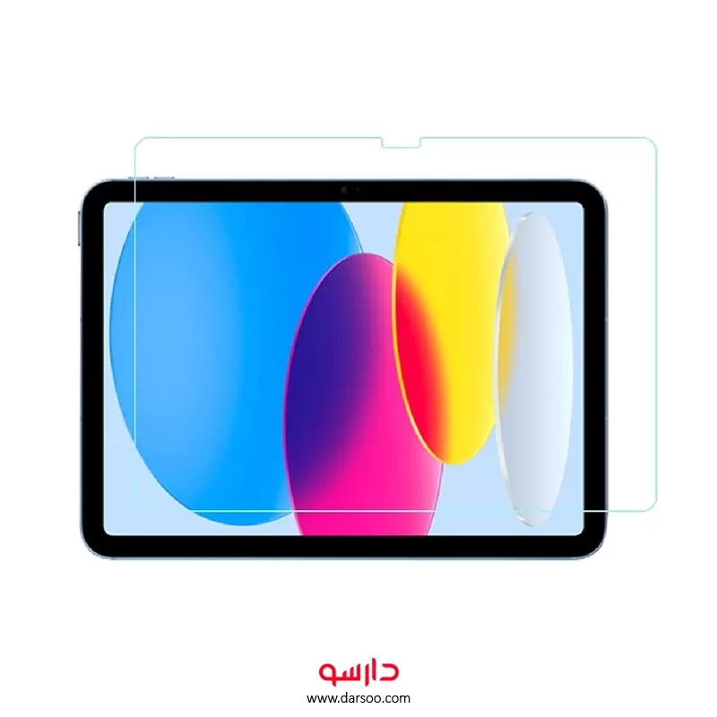 خرید گلس تمام صفحه iPad 10.9 Inch 2022 مدل Full Glass Screen Protector - 