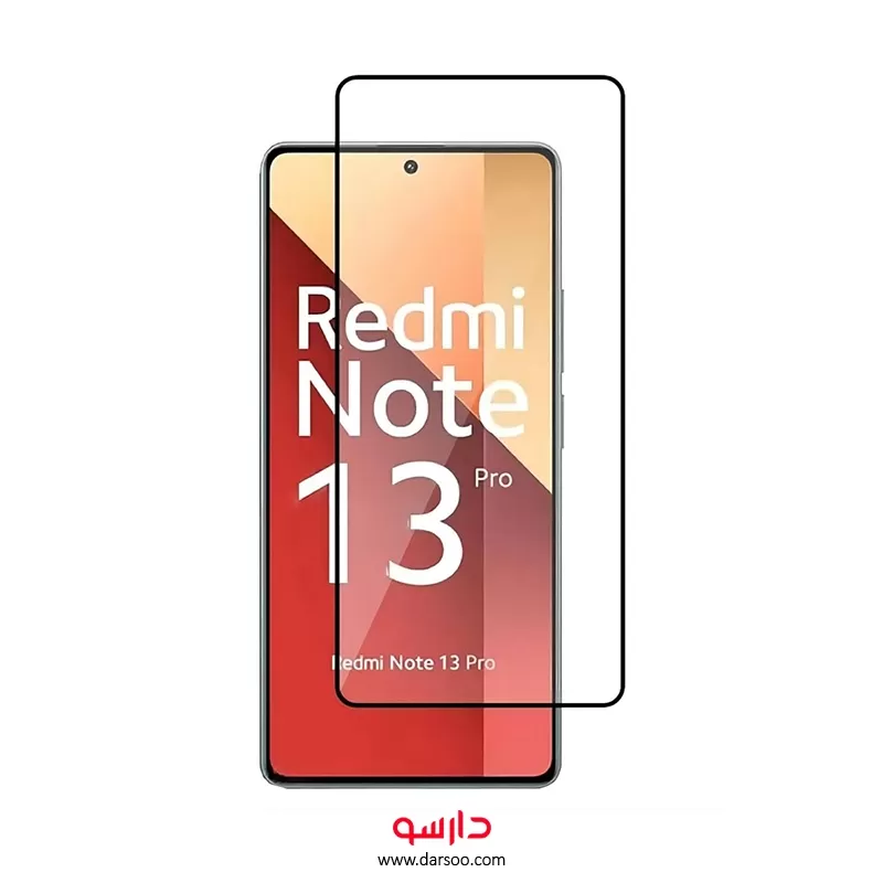 خرید گلس تمام صفحه Redmi Note 13 Pro 5G مدل Full Glass Screen Protector - 